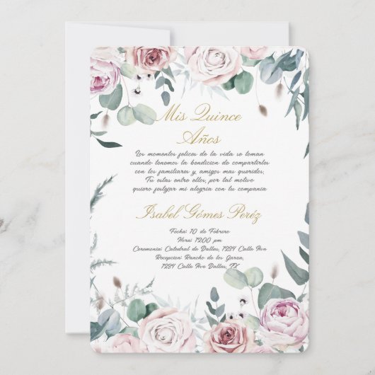 キンセアニェラへの招スペインの待 招待状 (正面)