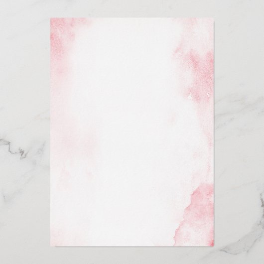 キンセアニェラへの招スペインの待 箔招待状 (裏面)