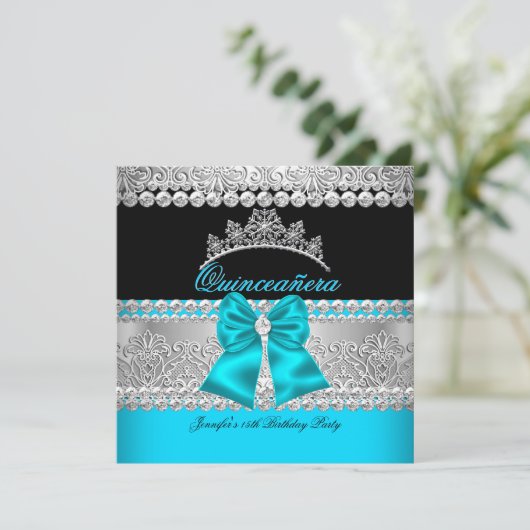 キンセアニェラアクアブルーダイアモンドレースバースデーパーティー 招待状 (スタンド正面)