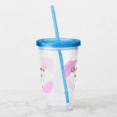 キンセアニェラアノス15th誕生日を追加する名前texture ye アクリルタンブラー (左)