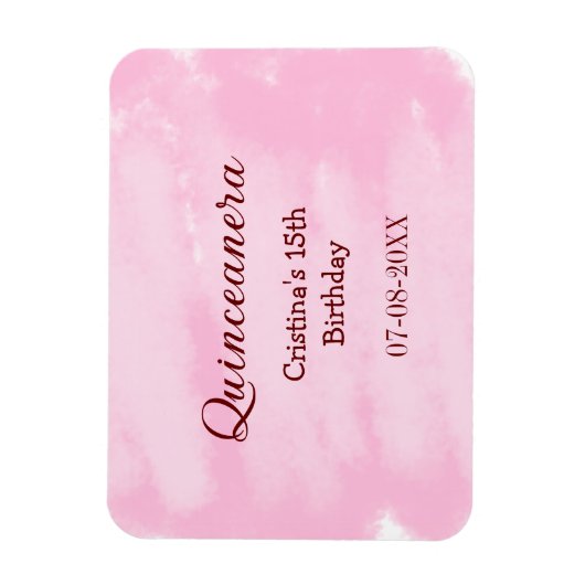 キンセアニェラアノス15th誕生日を追加する名前texture ye マグネット (縦)