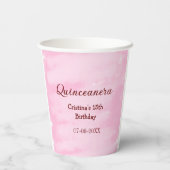 キンセアニェラアノス15th誕生日を追加する名前texture ye 紙コップ (裏面)