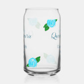 キンセアニェラアノス15th birthday blueバラクラウンアート ガラス缶 (左)