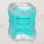 キンセアニェラウィンターワンダーランドアクアホワイトスノー 招待状 (正面/裏面)