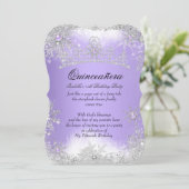 キンセアニェラウィンターワンダーランド薄紫紫の雪 招待状 (スタンド正面)