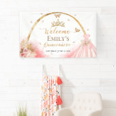 キンセアニェラウェルカムサインバナー | ボホピンクフローラ 横断幕 (インサイチュ)