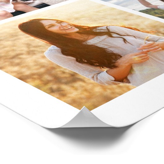 キンセアニェラウェルカムフォトコラージュ15誕生日 ポスター (角)