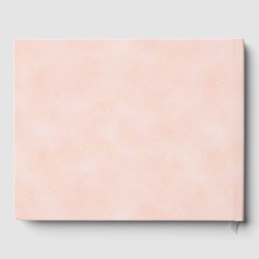 キンセアニェラウォーターカラードレス赤面ピンク金ゴールド名 ゲストブック (裏面)