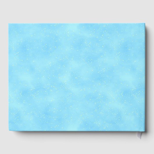 キンセアニェラウォーターカラードレ王室のスブルー金ゴールド名 ゲストブック (裏面)