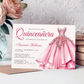 キンセアニェラウォーターカラーバラ金ゴールドガウン 招待状