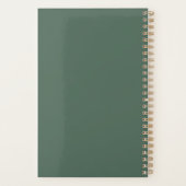 キンセアニェラエレガントグリーンリー15誕生日 プランナー手帳 (裏面)