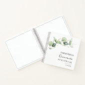 キンセアニェラエレガントグリーンリー15th誕生日ゲスト ノートブック (内部)