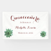 キンセアニェラエレガントバースデーパーティーバナー 横断幕 (横)