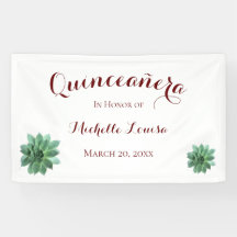 キンセアニェラエレガントバースデーパーティーバナー