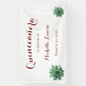 キンセアニェラエレガントバースデーパーティーバナー 横断幕 (縦)