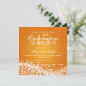 キンセアニェラエレガントパーティーウェきらめくーブ2オレンジ 招待状 (スタンド正面)