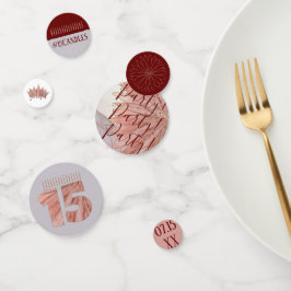 キンセアニェラエレガントピンク15th誕生日パーティー コンフェッティ