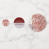 キンセアニェラエレガントピンク15th誕生日パーティー コンフェッティ (正面)