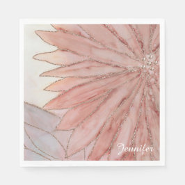 キンセアニェラエレガントピンク15th誕生日パーティー スタンダードランチョンナプキン