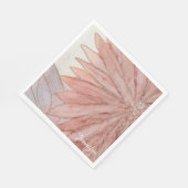 キンセアニェラエレガントピンク15th誕生日パーティー スタンダードランチョンナプキン (角)