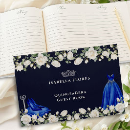 キンセアニェラエレガントフローラプリンセスドレスブルー ゲストブック
