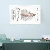 キンセアニェラエレガントプリンセスダイヤモンドグリッターガウン 横断幕 (トレードショー)