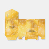 キンセアニェラエレガント金ゴールド、スパークル フェイバーボックス (折り畳みなし)