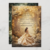 キンセアニェラガウンエンチャントゴールデンフォレストポータル 招待状 (正面/裏面)