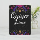 キンセアニェラクインズおもしろい点々のあるフローラシック 招待状 (スタンド正面)