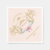 キンセアニェラクラシークラウンヴィンテージフレームカスタム スタンダードカクテルナプキン (正面)