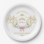 キンセアニェラクラシークラウンヴィンテージフレームカスタム ペーパープレート (正面)