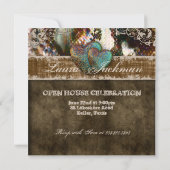 キンセアニェラグラッドスウィート16ヴィンテージレザーフォト 招待状 (裏面)