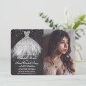 キンセアニェラグリッタードレスダイアモンドチョーク招待状 招待状 (スタンド正面)