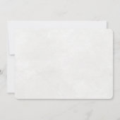 キンセアニェラグリッタードレスダイヤモンドフォト招待状 招待状 (裏面)