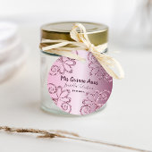 キンセアニェラグリッターピンクメタリック15誕生日 フェイバータグ