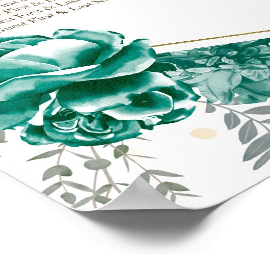 キンセアニェラグリーンシーティンググラフサインバターフリス ポスター (角)