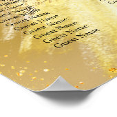 キンセアニェラグリーン金ゴールドドレスの花 ポスター (角)