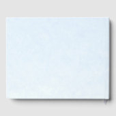 キンセアニェラゲストブックダスティブルーゴールドフォイルフローラ ゲストブック (裏面)