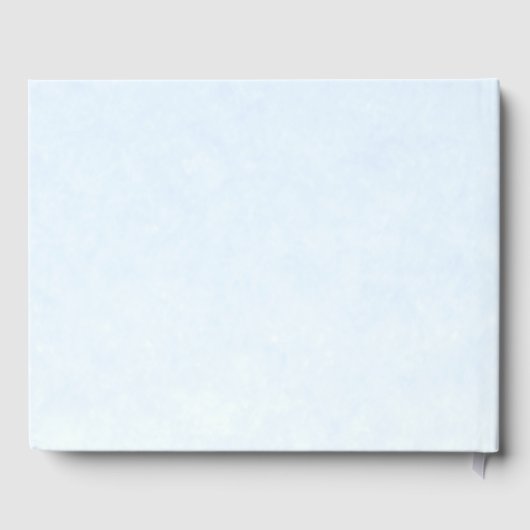 キンセアニェラゲストブックダスティブルーゴールドフォイルフローラ ゲストブック (裏面)