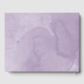 キンセアニェラゲストブックパープルドレスフローラ ゲストブック (裏面)