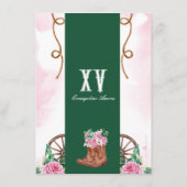 キンセアニェラコルテドゥオナーピンクローズエメラルドグリーン エンクロージャーカード (裏面)