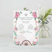 キンセアニェラコルテドゥオナーピンクローズエメラルドグリーン エンクロージャーカード (スタンド正面)