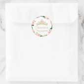 キンセアニェラゴッドティアラ赤面ピンクフローラ ラウンドシール (バッグ)