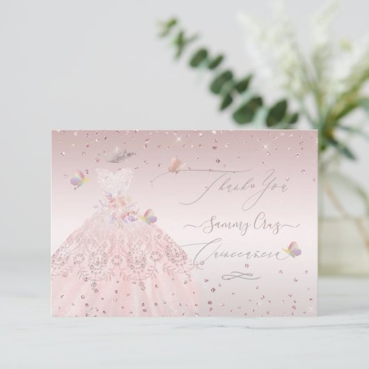 キンセアニェラサンキュー赤面グリッターガウン投資 招待状 (スタンド正面)