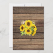 キンセアニェラサンフラワー素朴ファームハウス 招待状 (裏面)