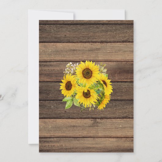 キンセアニェラサンフラワー素朴ファームハウス 招待状 (裏面)