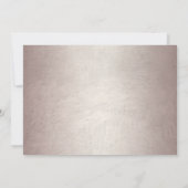 キンセアニェラシックバラ金ゴールドグリッタードレスパーティー 招待状 (裏面)