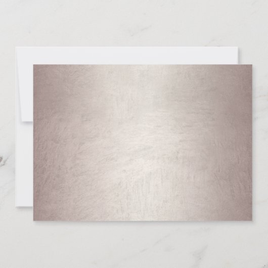 キンセアニェラシックバラ金ゴールドグリッタードレスパーティー 招待状 (裏面)