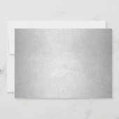 キンセアニェラシックレッドシルバードレスシャイニーパーティーインビ 招待状 (裏面)