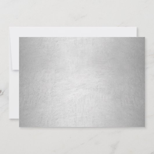 キンセアニェラシックレッドシルバードレスシャイニーパーティーインビ 招待状 (裏面)